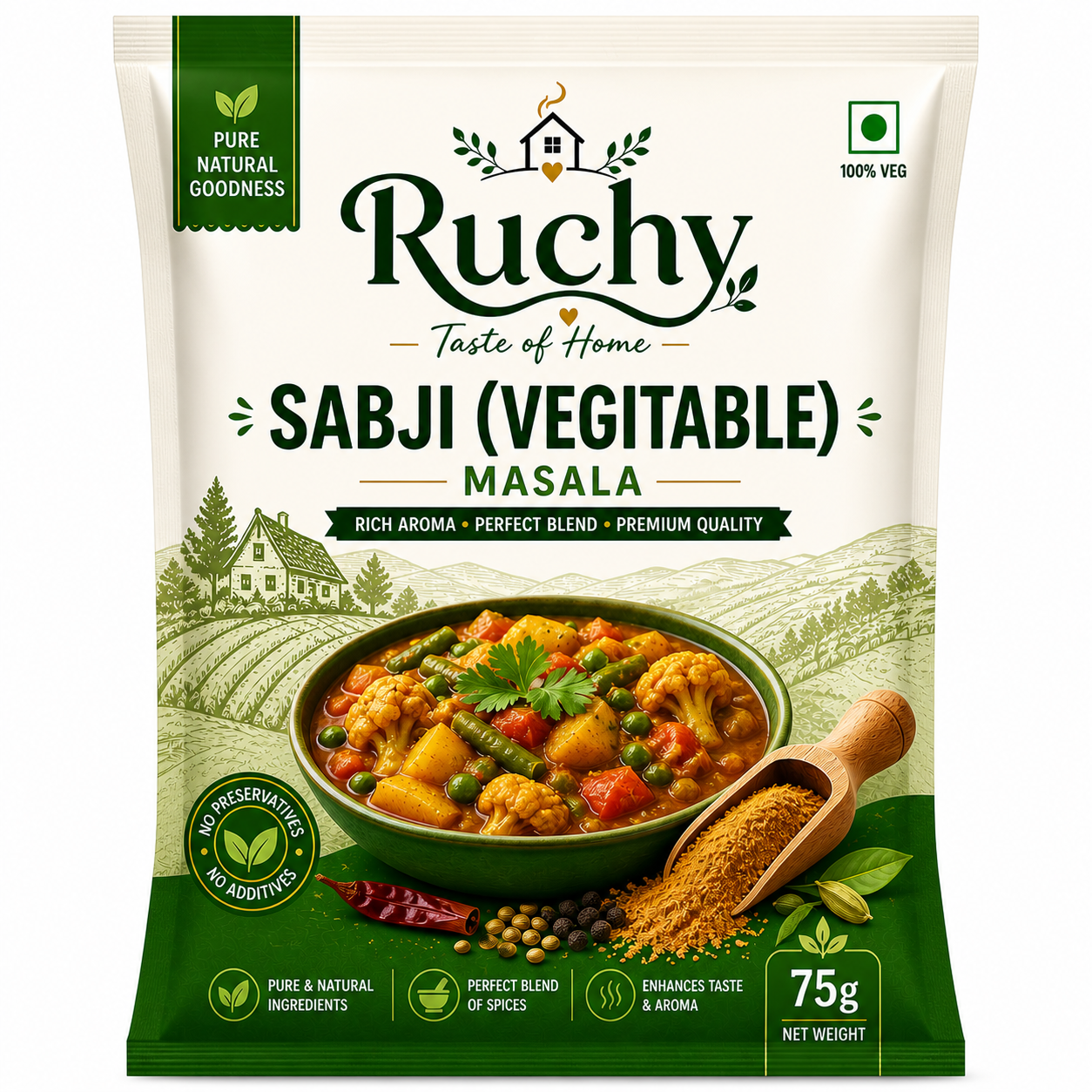 Sabji (Vegetable) Masala — 75g